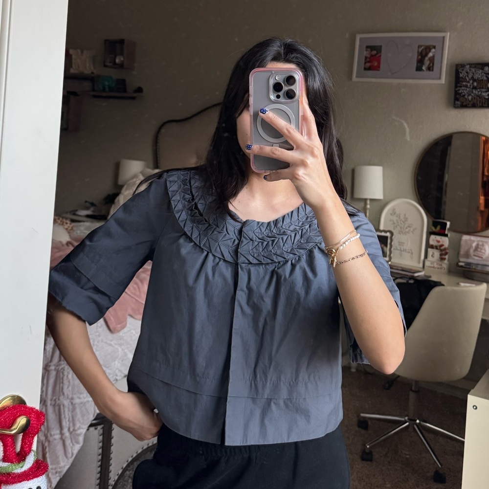 Apt. 9 Charcoal Blouse